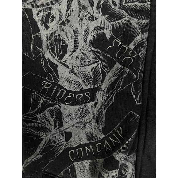 Vintage Y2K Women's Fox Racing Fox Riders Company Zip-Up Sherpa Hoodie - Small - Picture 6 of 8